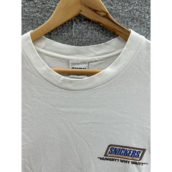 Cyrk Snickers Elephant More Peanuts More Satisfaction White Promo T-Shirt XL - Picture 5 of 5